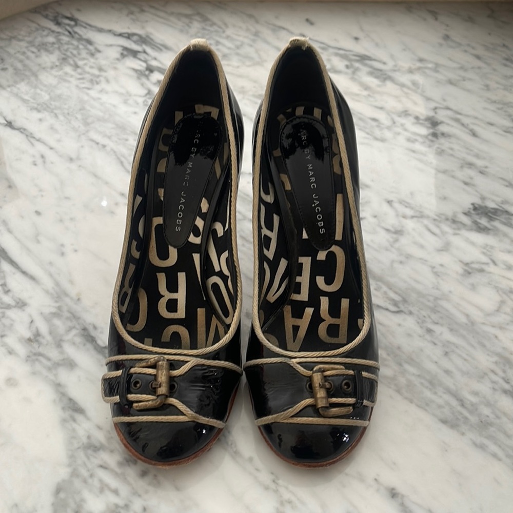 Marc by Marc Jacobs Buckle Pumps - Black